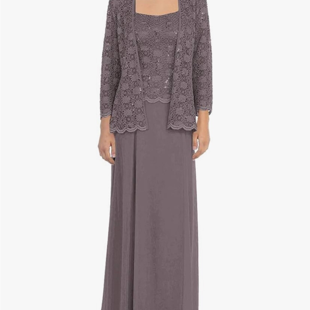Long Evening Formal Dress Lace Jacket